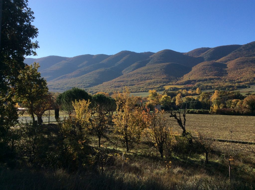 Paysage d'automne dans le Luberon