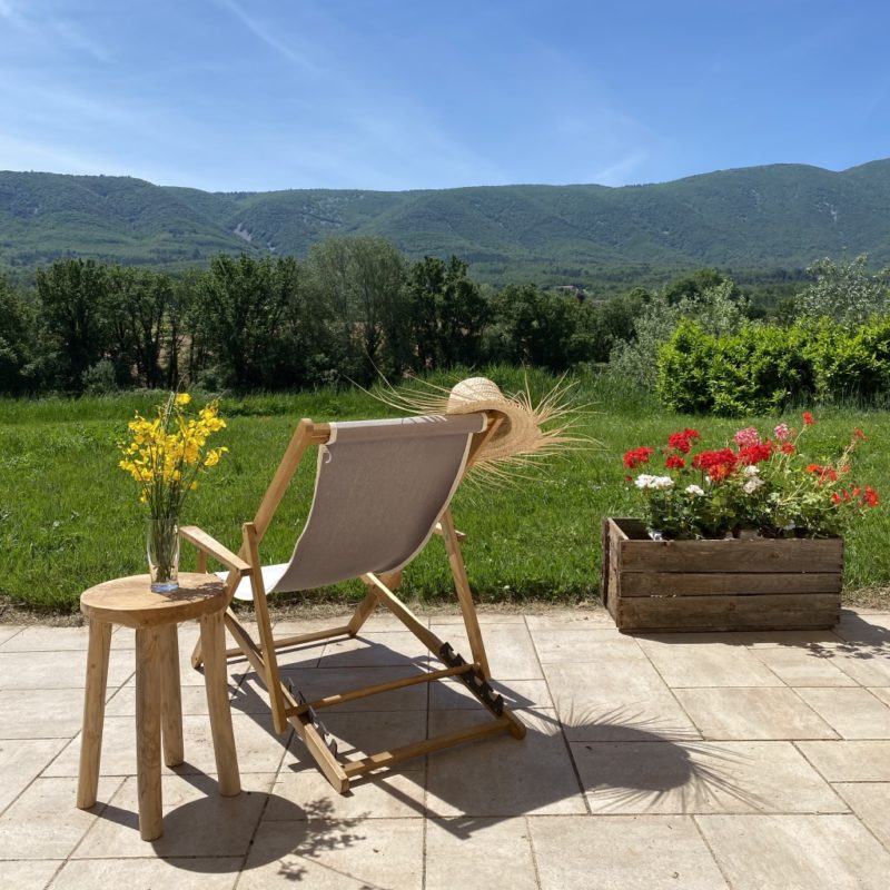 Domaine de la Bastidonne, La Bastide 1830 terrasse avec vue sur le Luberon